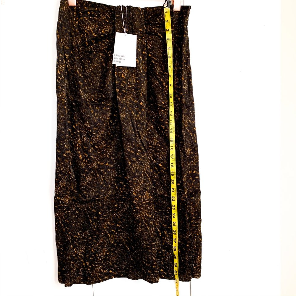 NWT & OTHER STORIES print draped midi skirt 4 - Picture 4 of 8
